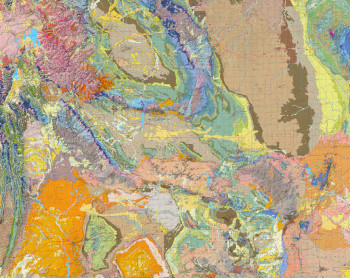 Thumbnail of the 1:500,00-scale Geologic Map of Wyoming