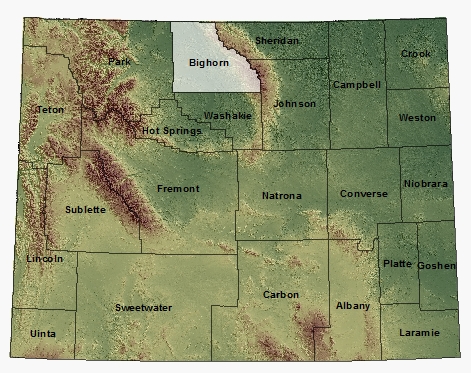 Bighorn map